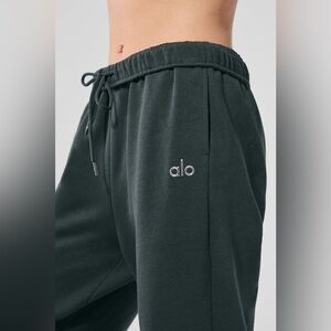 ALO Yoga Charcoal Green Jogger Pants